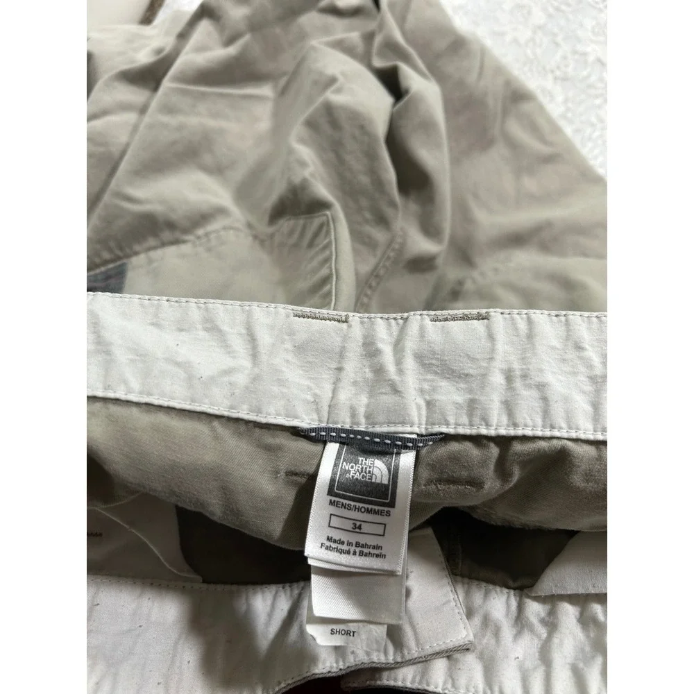 The North Face Mens Chino Pants Khaki Tan Straight Leg 34 Short Gorpcore Hiking